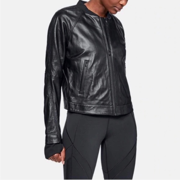 UA Misty Copeland Lambskin Leather Jacket - Picture 7 of 8